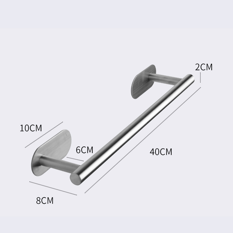 Móc giá treo đa năng dán tường không cần khoan, Inox Sus 304, phụ kiện bếp, nhà tắm Minh House