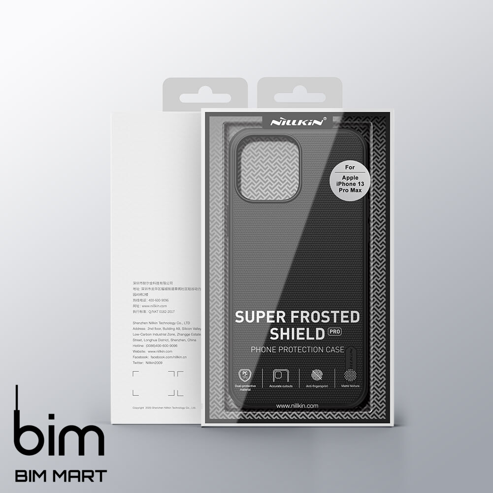 Ốp lưng chính hãng Nillkin dành cho iPhone 13 Pro dạng sần - Hàng Nhập Khẩu