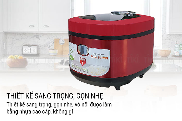 Nồi Cơm Tách Đường Điện Tử Yakyo TP-309 (5.0 Lít) - Hàng Chính Hãng