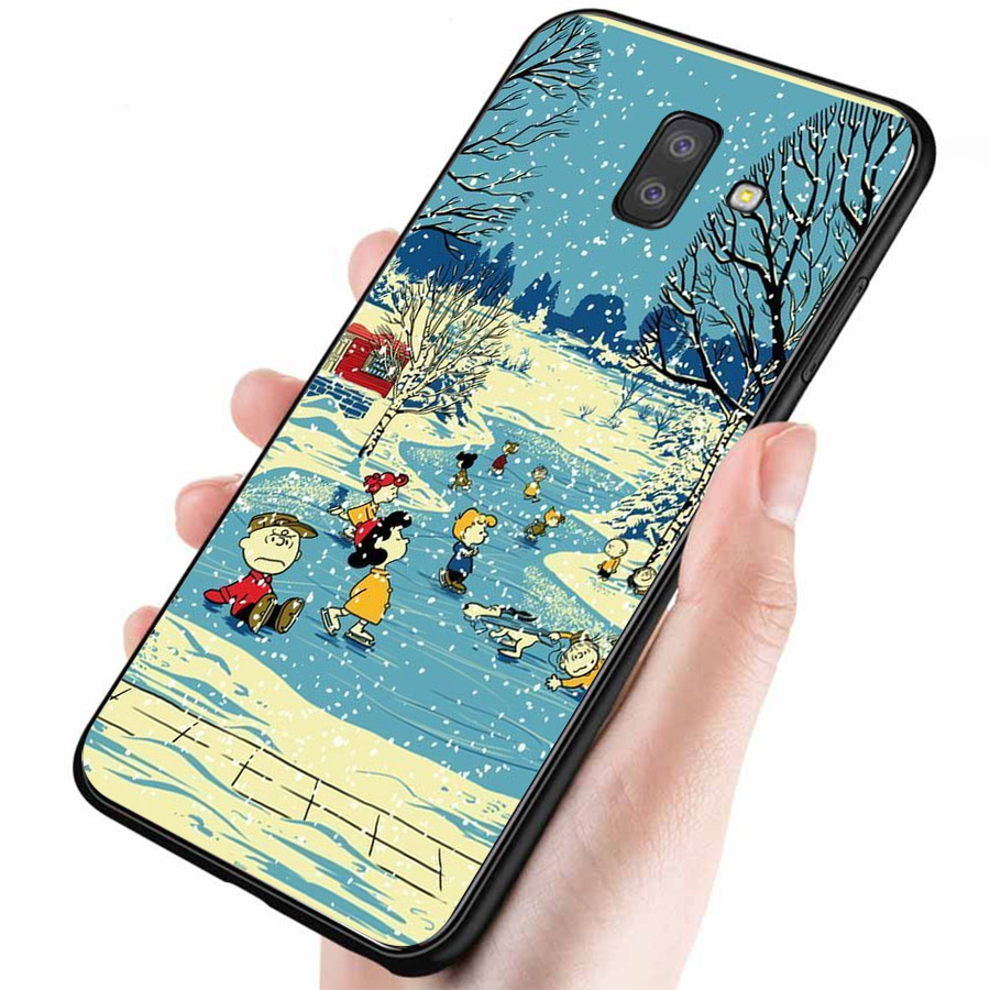 Ốp lưng cứng viền dẻo dành cho điện thoại Samsung Galaxy J6 PRIME - giáng sinh đầm ấm MS GSDA020