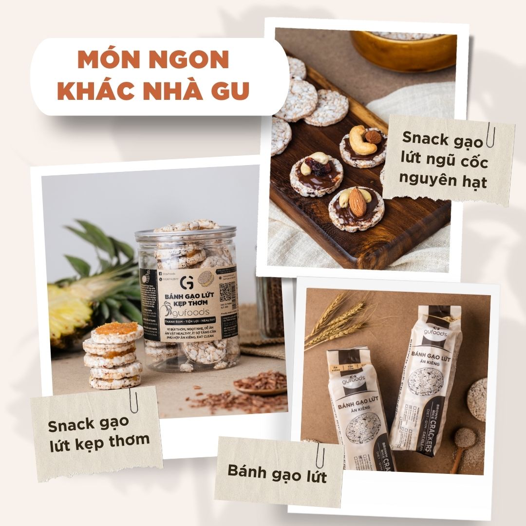 Trà gạo lứt đậu đen thanh nhiệt GUfoods - Tự nhiên, Healthy, Thanh lọc cơ thể, Mát gan, Cải thiện giấc ngủ, Đa dạng hương vị
