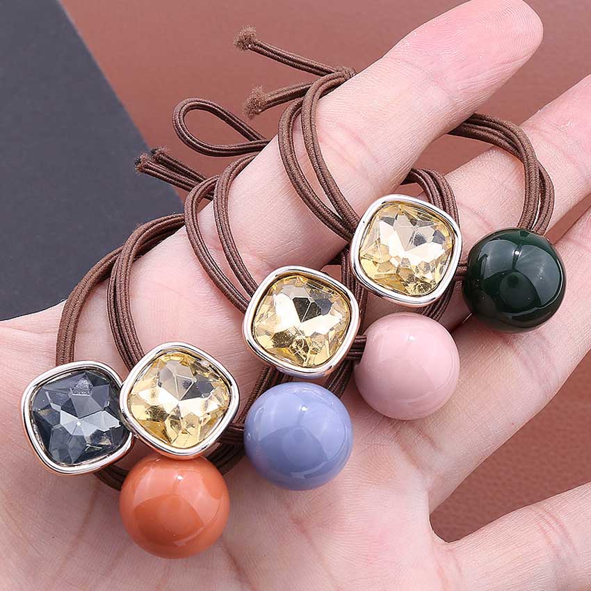 Dây buộc tóc nữ macaron [Set 4 dây] NASI dễ thương phong cách hàn quốc thun cột tóc nữ co giãn tốt phụ kiện tóc