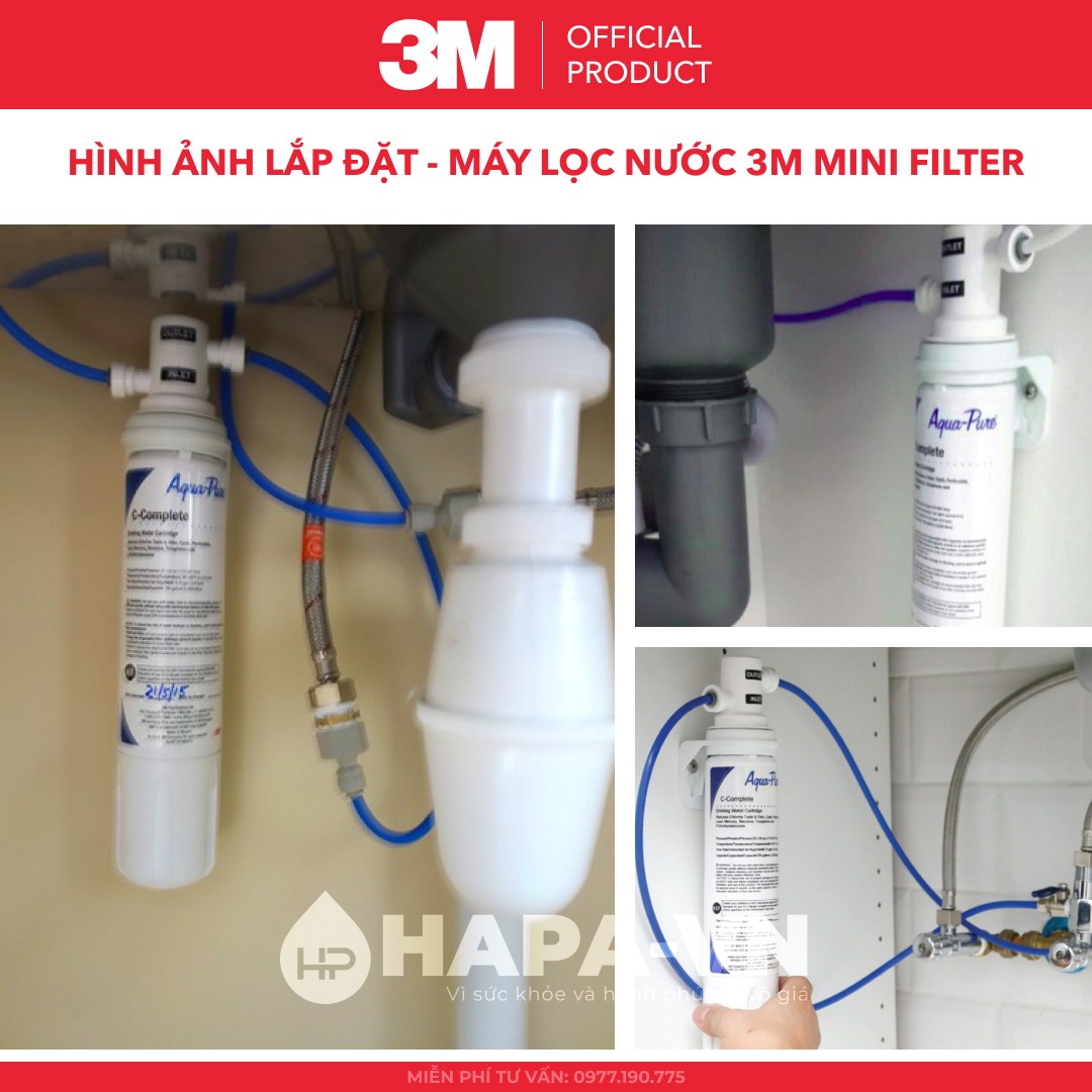 [SIÊU TỐC] Máy Lọc Nước 3M AP2-C405-SG | AP-EASY COMPLETE Mini Fitler - Uống Trực Tiếp Từ Vòi Hoặc Gắng Cho Tủ Lạnh - Hàng Chính Hãng 3M