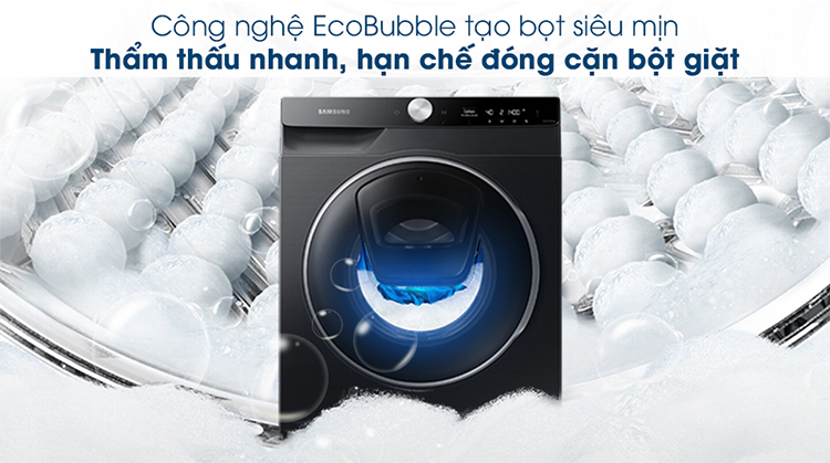 Máy Giặt Samsung AI AddWash Inverter 12kg WW12TP94DSB/SV - Chỉ giao HCM