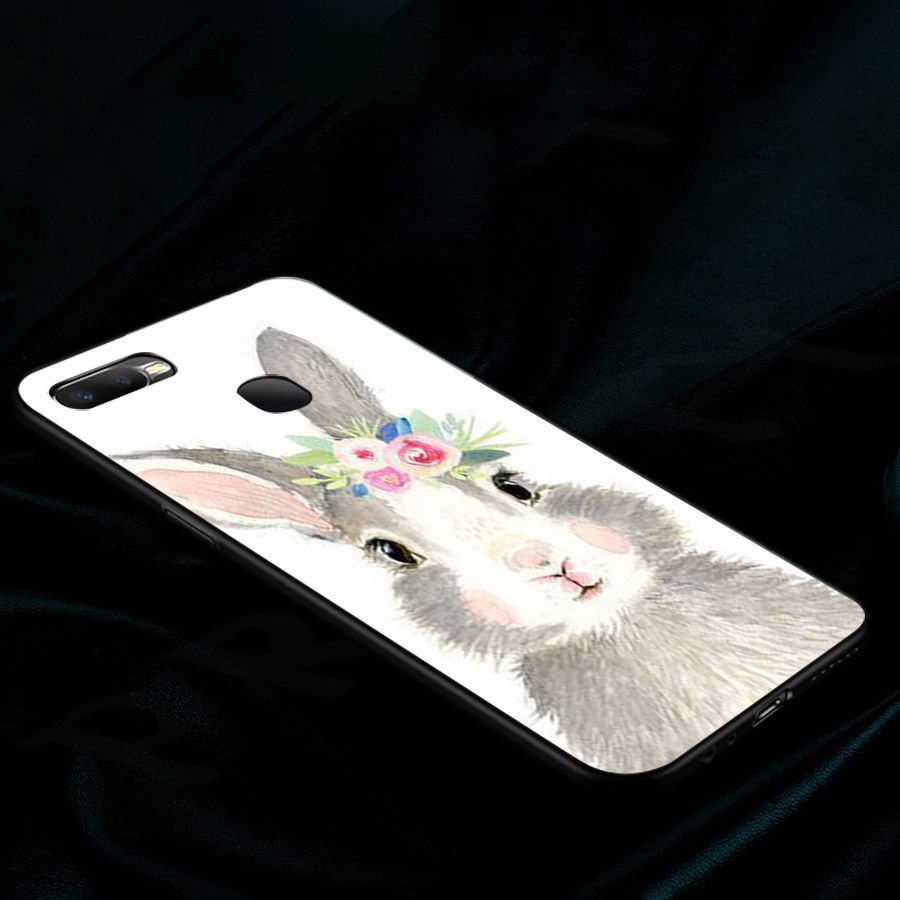 Ốp điện thoại kính cường lực cho máy Oppo A7 2018 - dễ thương muốn xỉu MS CUTE069