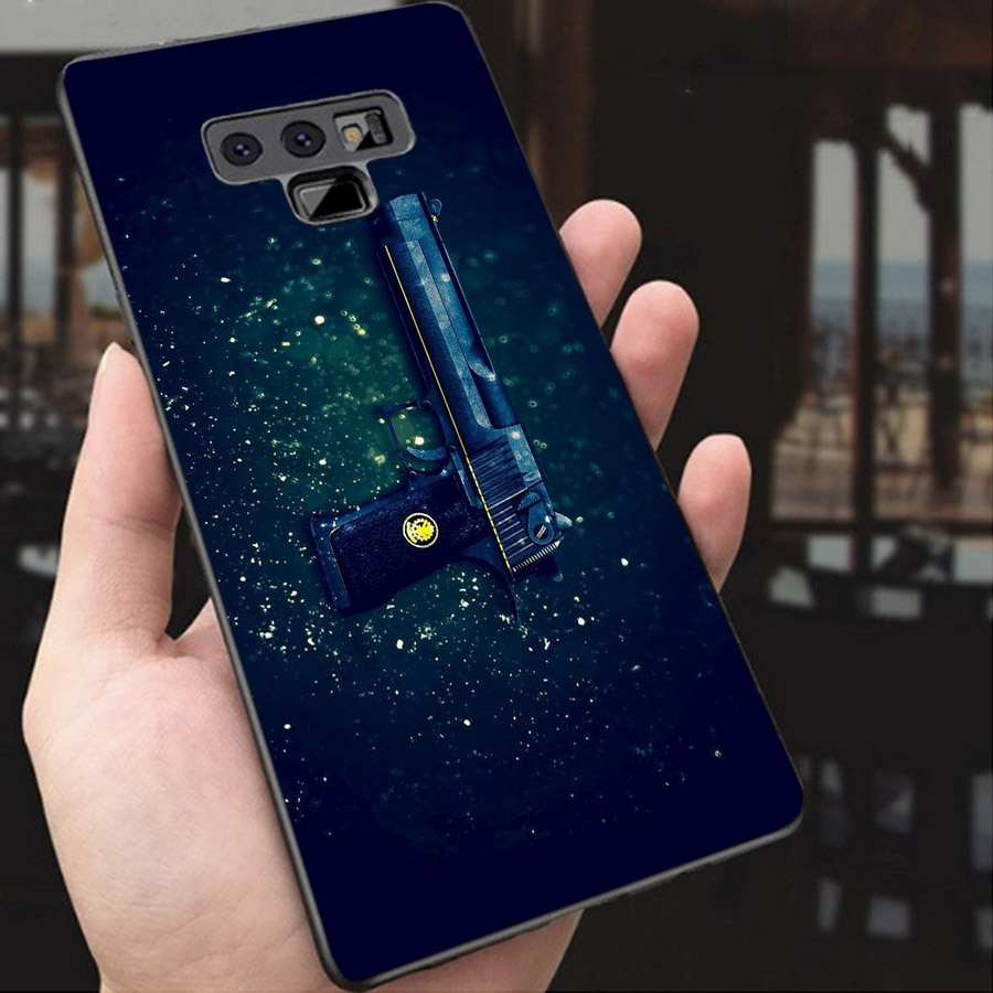Ốp lưng cứng viền dẻo dành cho điện thoại Samsung Galaxy Note 9 - Súng lục MS ACTDA010