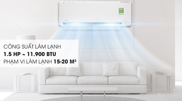 Máy Lạnh Toshiba Inverter 1.5 HP RAS-H13C1KCVG-V