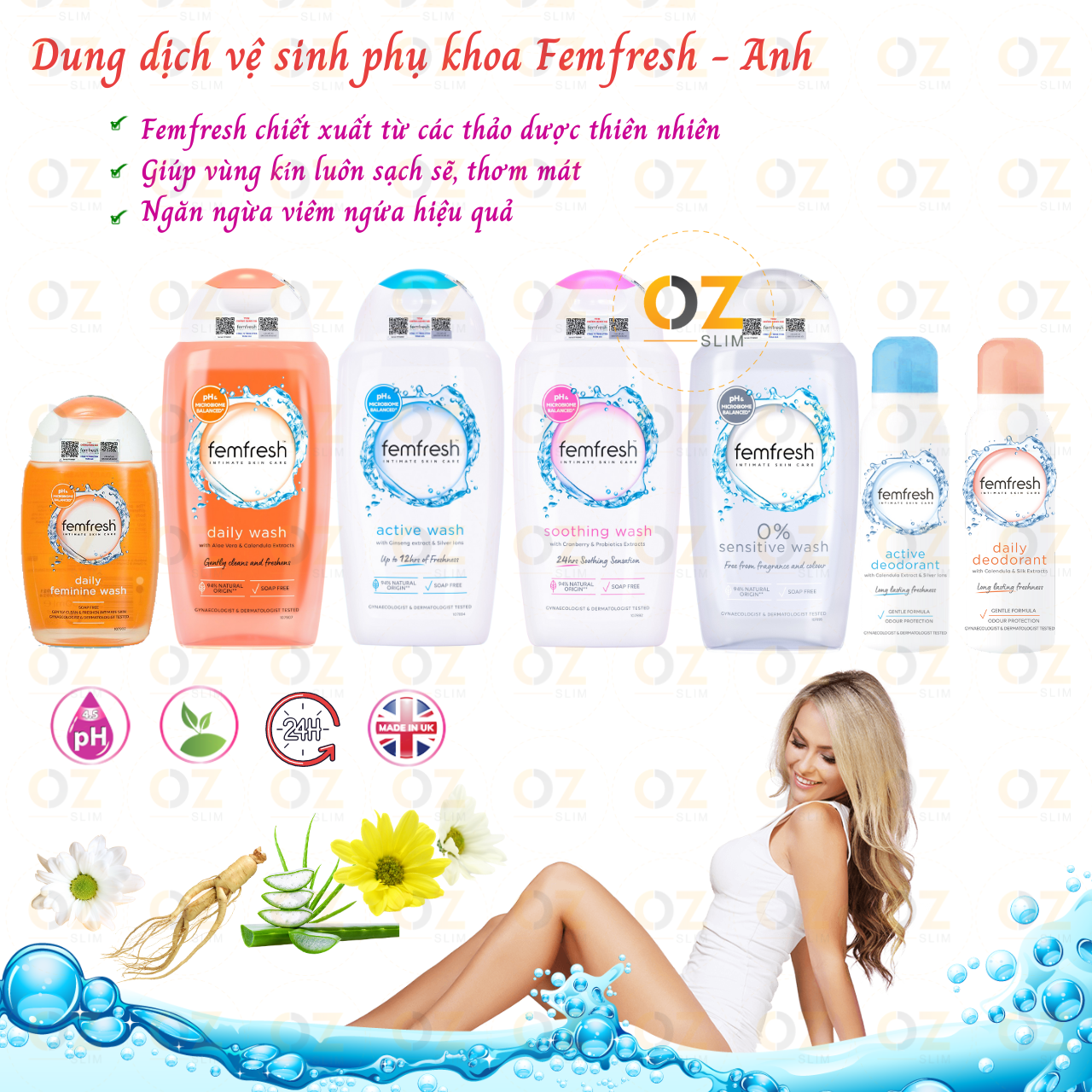 dung dịch vệ sinh phụ nữ Femfresh