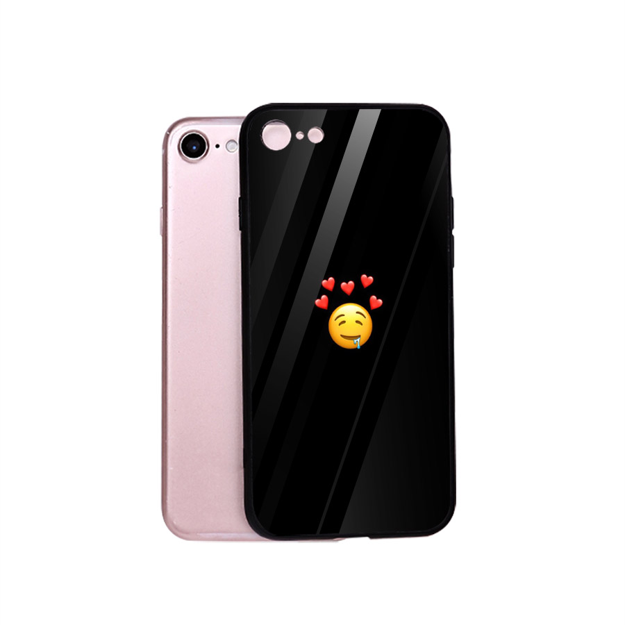 Ốp kính cường lực cho điện thoại iPhone 6 Plus/6s Plus - emoji kute MS EMJKT026
