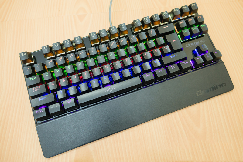 BÀN PHÍM CƠ GAME THỦ K28 (CK87) CÓ ĐÈN LED NHIỀU MÀU 
