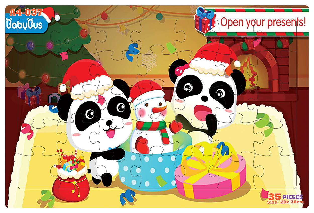 04 bộ tranh xếp hình 35 mảnh khổ A4 20x30cm – đồ chơi trí tuệ cho bé từ 2 tuổi – Combo 9