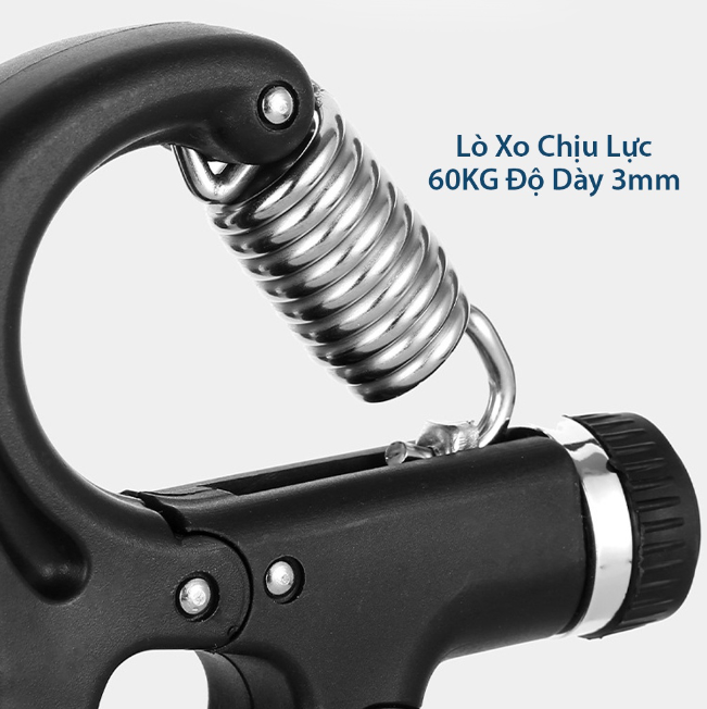 Kìm Bóp Tập Cơ Tay KUNO SPORT Bản Đếm Số Điện Tử Lực 5-60KG