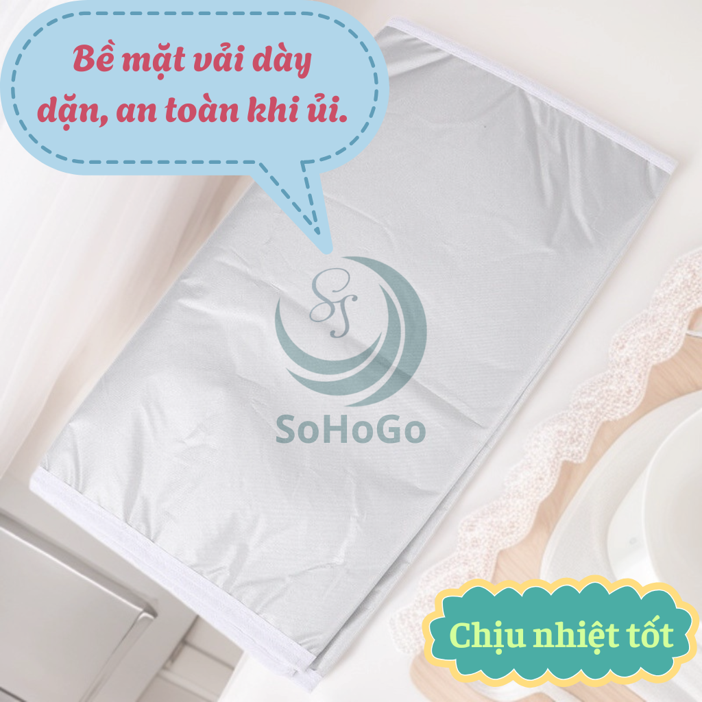 Áo bọc/ áo trùm bàn ủi đồ có lót mút- Nhiều Size- Nhiều Màu 