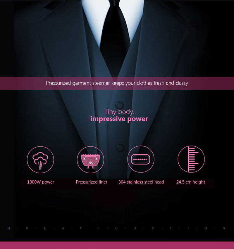 Bàn Ủi Hơi Nước Xách Tay Mini HG QH0320 - 1000W 260ml Đỏ