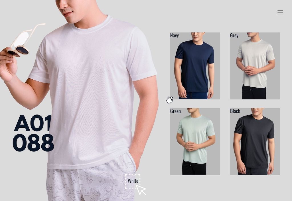 Áo thun nam T-shirt thương hiệu Leman TS088