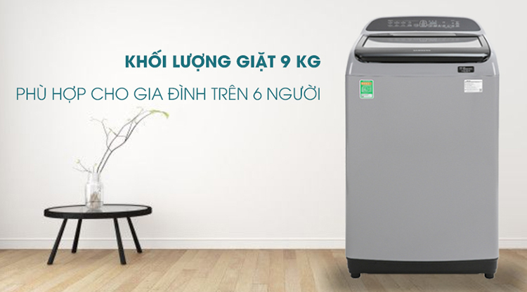 Máy Giặt Samsung Inverter 9 kg WA90T5260BY/SV - Chỉ giao Hà Nội