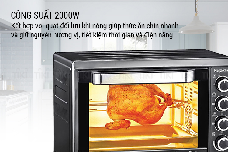 Lò Nướng Điện Nagakawa NAG3238 (38 Lít) - Hàng Chính Hãng