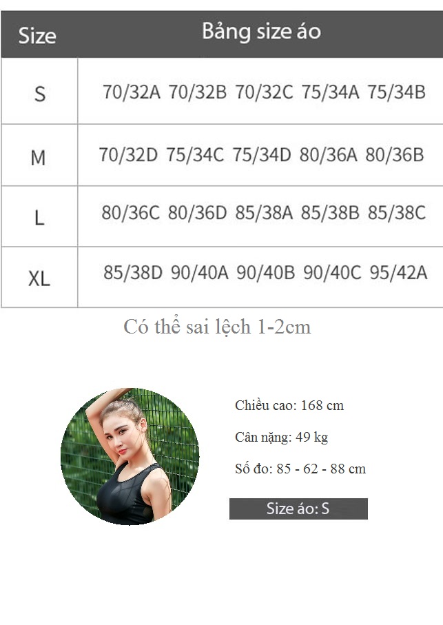 Áo Thể Thao Gym Yoga