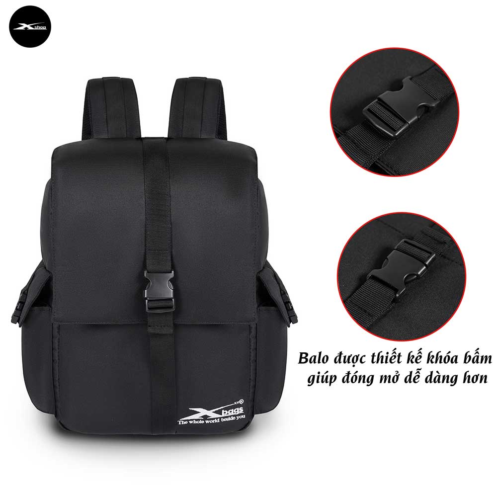 Balo Laptop Xbags Modern XB 2007 - Balo Thời Trang Nhỏ Gọn Cho Teen, Học Sinh Sinh Viên, Dân Văn Phòng, Thiết Kế Hiện Đại, Vải Bền Đẹp