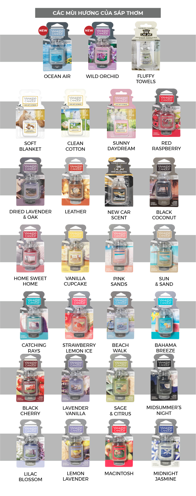 Sáp thơm xe Yankee Candle - Ocean Air