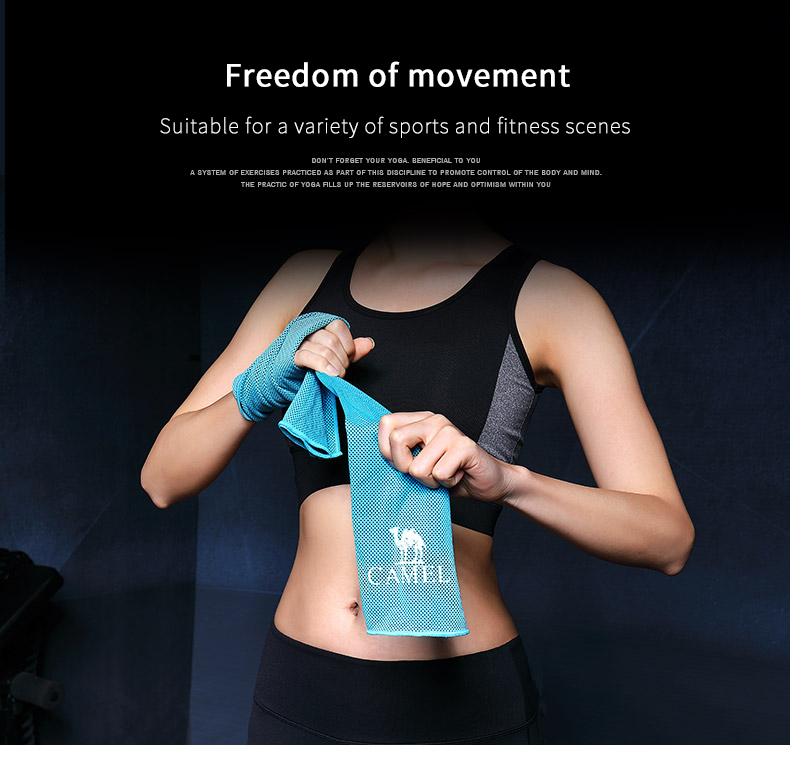 Khăn thấm mồ hôi nhanh khô thể thao CAMEL khăn tập gym nam thấm hút mồ hôi cảm lạnh yoga cầu lông khăn lau mồ hôi cảm ứng băng