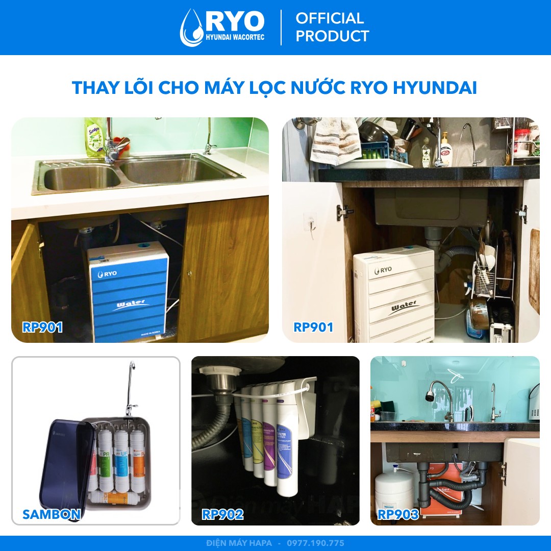 Lõi Lọc Nước RYO Hyundai Đầy Đủ Models, Nhập Khẩu Hàn Quốc - 06