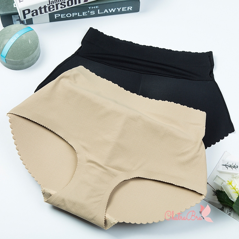 Quần lót độn mông chất su thông thoáng cạp cao che bụng