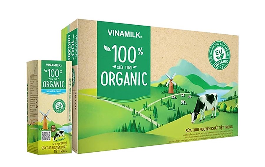 Thùng 48 hộp Sữa Tươi Tiệt Trùng Vinamilk Green Farm Organic 180ml