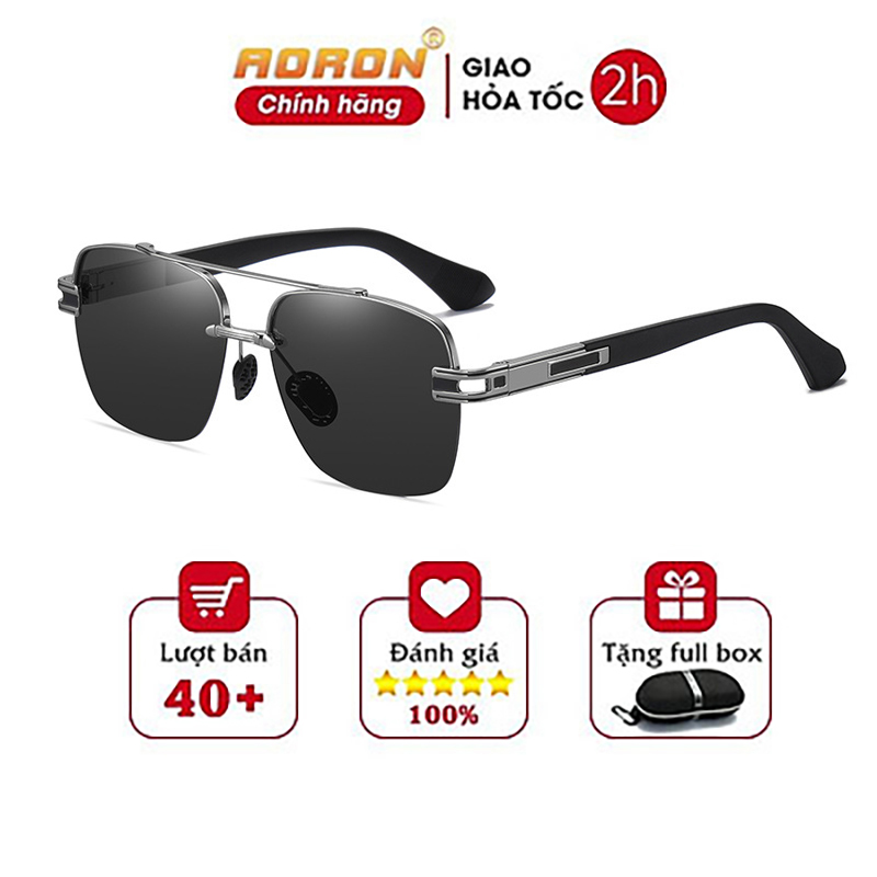 Kính Mát Nam Aoron, Kính Râm Nam Thời Trang, Mắt Kính Phân Cực Cao Cấp Chống Tia UV, Chống Chói Đi Xe Cực Tốt - AK061 - Aoron
