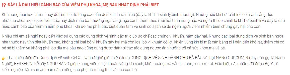 gel vệ sinh x2 nano nghệ cỏ cây hoa lá làm sạch cô bé ngăn ngừa viêm nhiễm 5