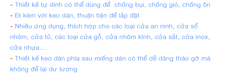 Mút xốp dán khe cửa HT SYS - Cách âm - Giảm chấn - Chống bụi - Gioăng xốp bản 15mm