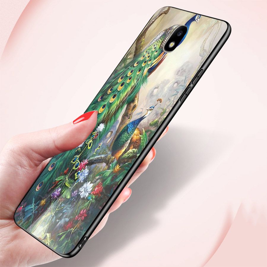 Ốp kính cường lực cho điện thoại Samsung Galaxy J5 - chim công phượng MS CPHUONG032