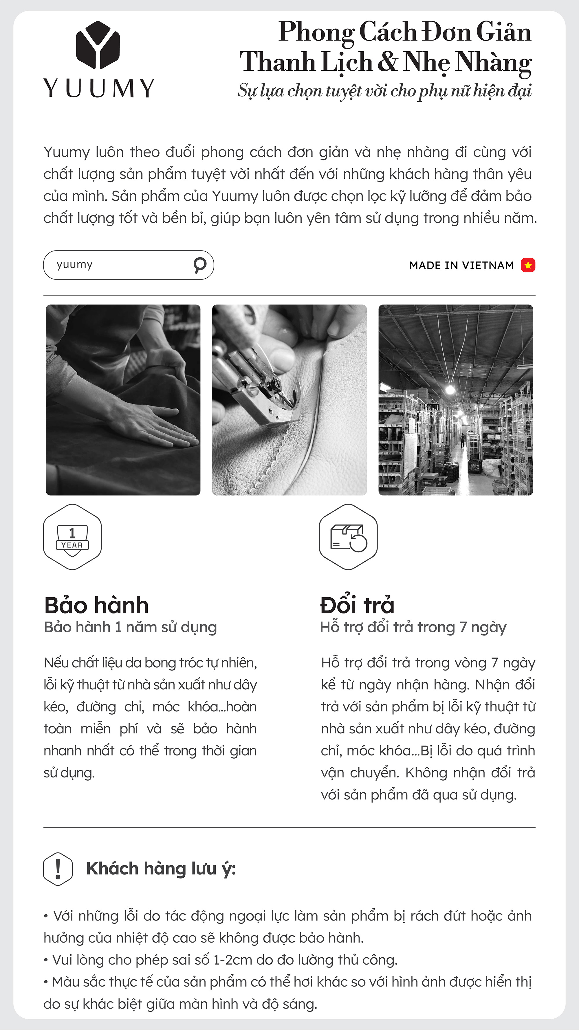 Ví Yuumy ( Thời trang nữ phối màu kèm dây đeo chéo - Ví da Seasand YV103 )