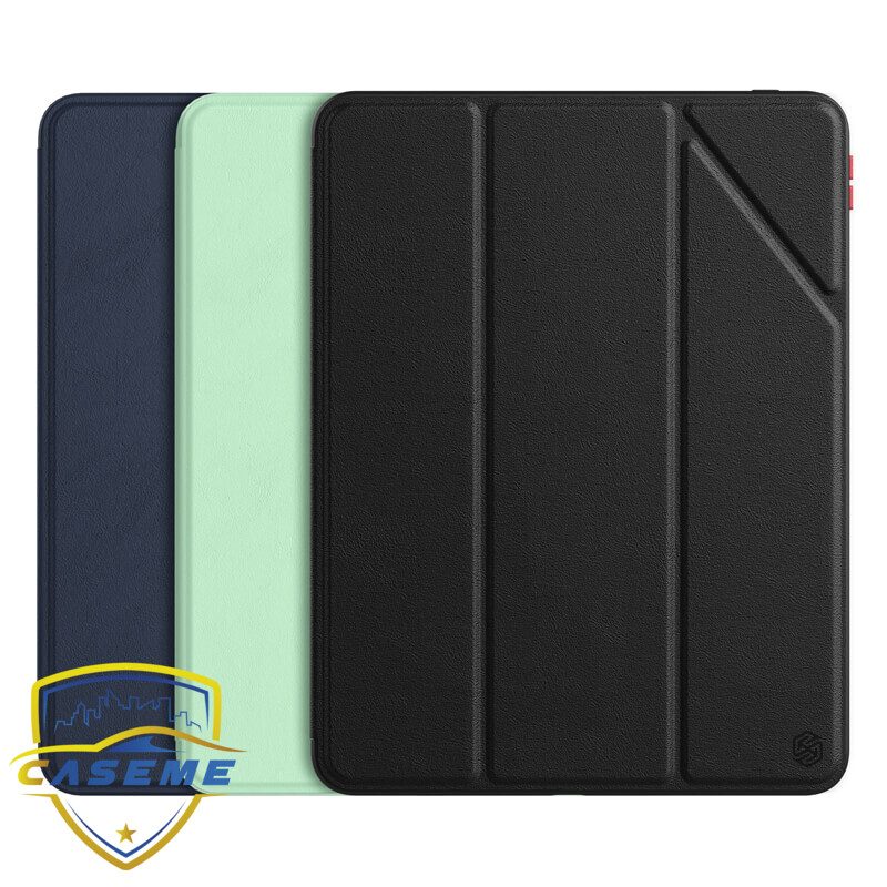 Bao da Nillkin Bevel Leather dành cho Apple iPad Pro 11 inch M1 2021 ( Có Khay Để Bút ) -  Hàng Chính Hãng