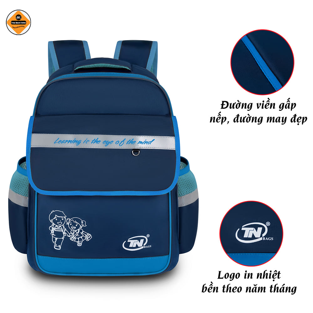 Balo học sinh tiểu học TN Bags – Balo đi học cấp 1 siêu nhẹ, trượt nước, nhiều ngăn cao cấp cho bé năng động TN.B3014