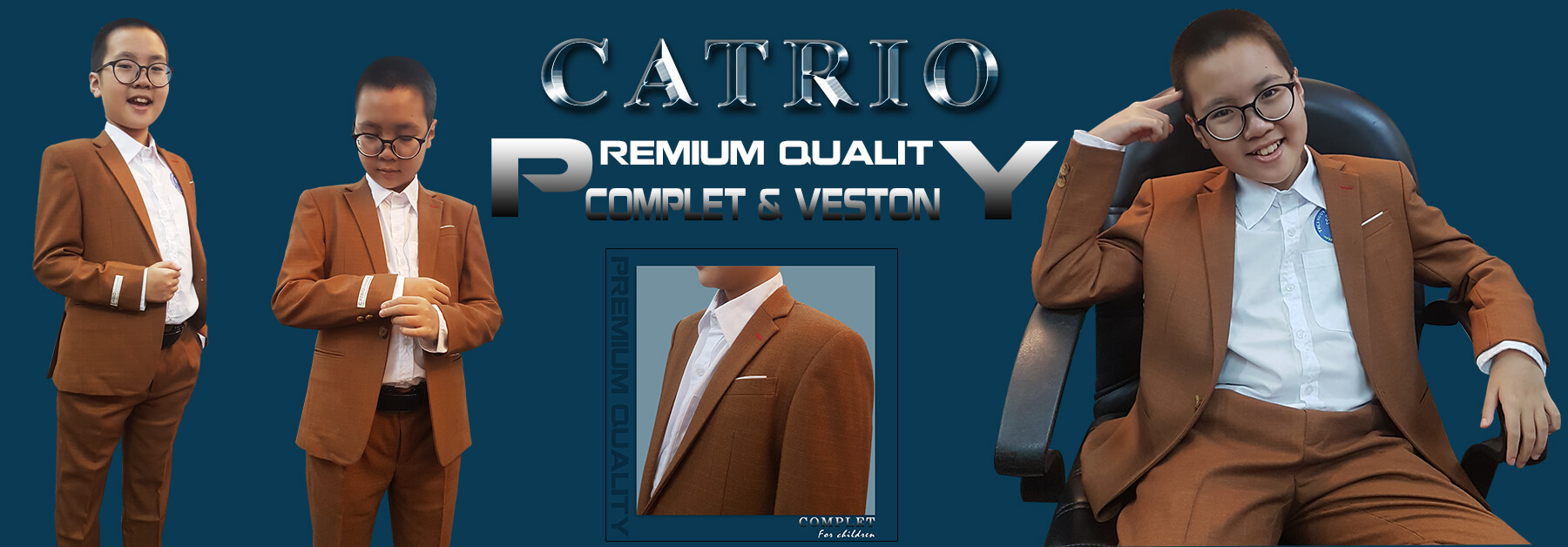 BỘ VEST BÉ TRAI CATRIO 569