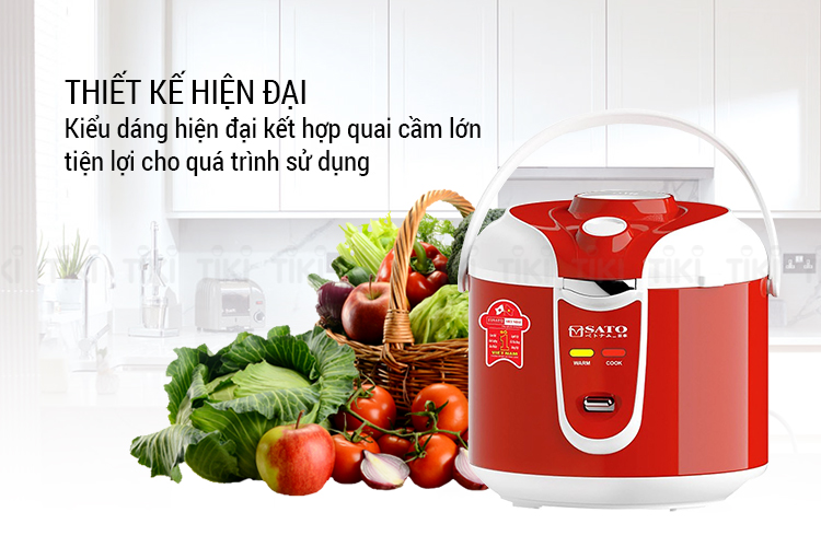 Nồi Cơm Điện Nắp Gài Sato S18-90A-18L (1.8L) - Hàng chính hãng