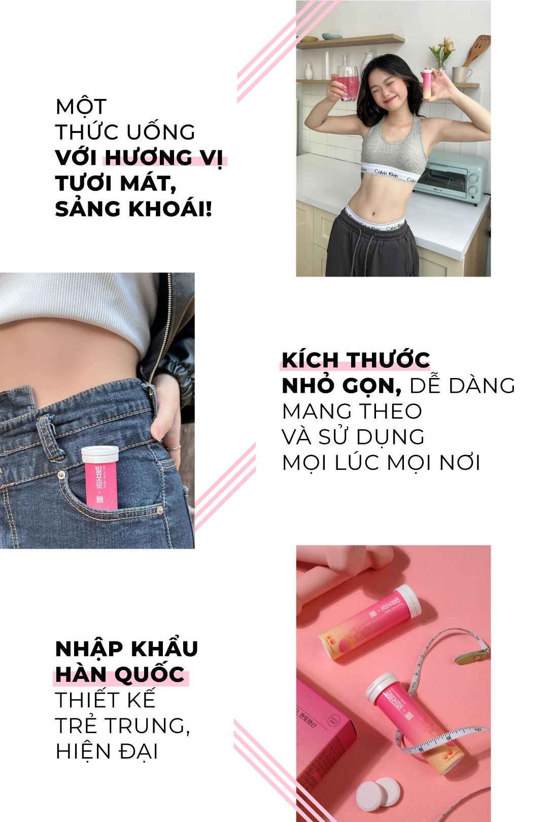 Viên sủi chuyển hoá chất béo Balporo BBae Hàn Quốc, hỗ trợ giảm cân, dưỡng da sáng mịn, phân phối độc quyền bởi BBae Lab