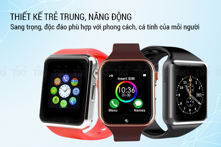 Đồng Hồ Thông Minh SmartWatch A1 Tiếng Việt SWA1