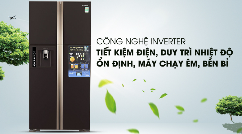 Tủ Lạnh Inverter Hitachi R-W660FPGV3X-GBW (540L)