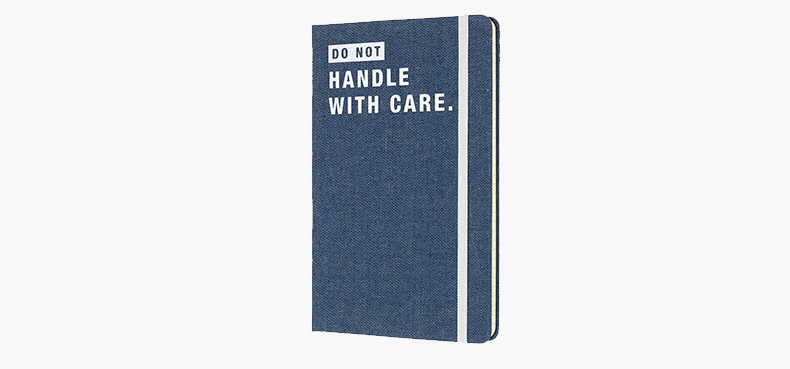 MOLESKINE Tannin series light blue denim hard surface horizontal notebook hand account large 0746