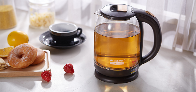 Ấm Đun Nước Thuỷ Tinh Siêu Tốc PESKOE MW-A521 1.8L