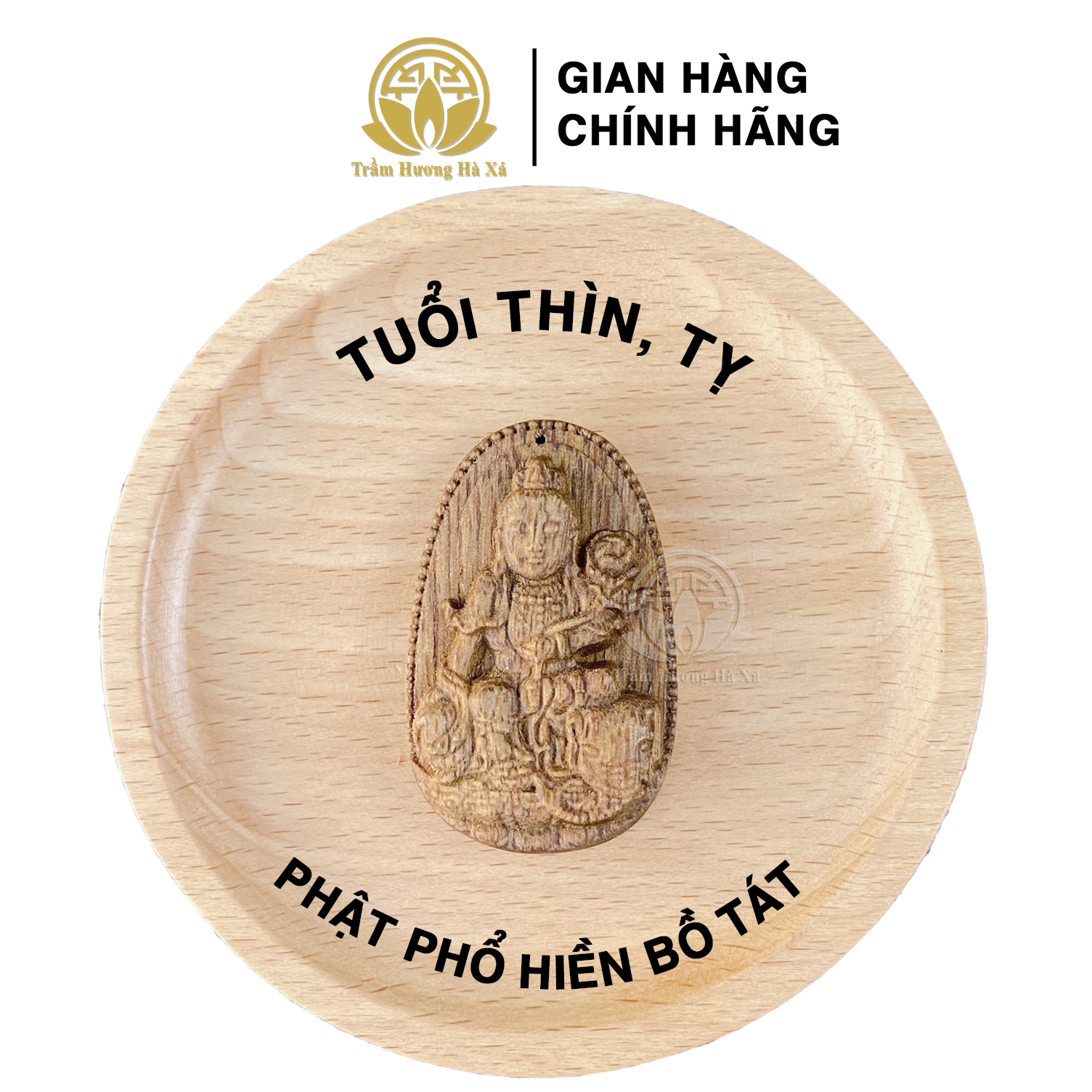 Mặt phật bản mệnh đeo cổ phong thủy trầm hương