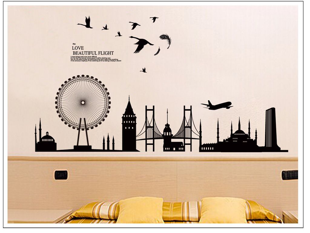 Decal dán tường Thành phố London