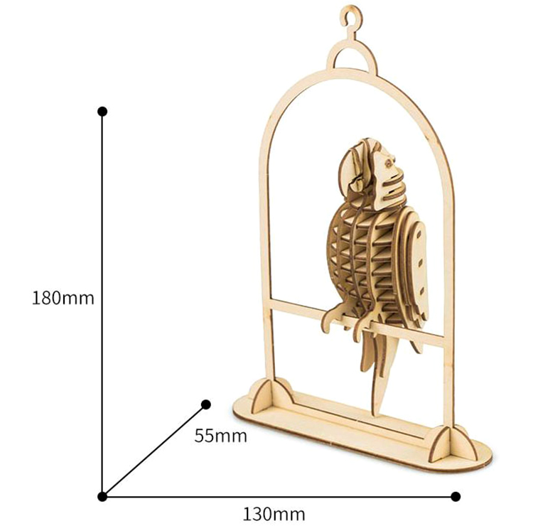 Mô Hình Lắp Ghép Gỗ Robotime Con Vẹt TG253