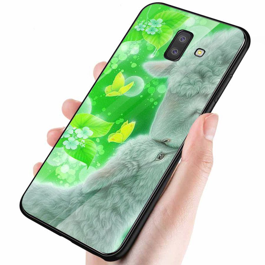 Ốp kính cường lực cho điện thoại Samsung Galaxy J6 - dễ thương muốn xỉu MS CUTE049