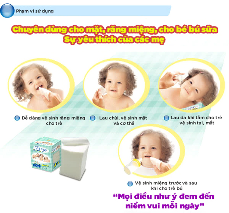 Khăn Vải Khô Đa Năng Ihomeda Oma Baby (80 Khăn)