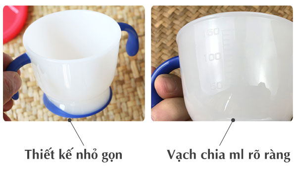 Cốc tập uống 3 giai đoạn Richell (tay xanh) + Tặng cọ rửa ống hút 3