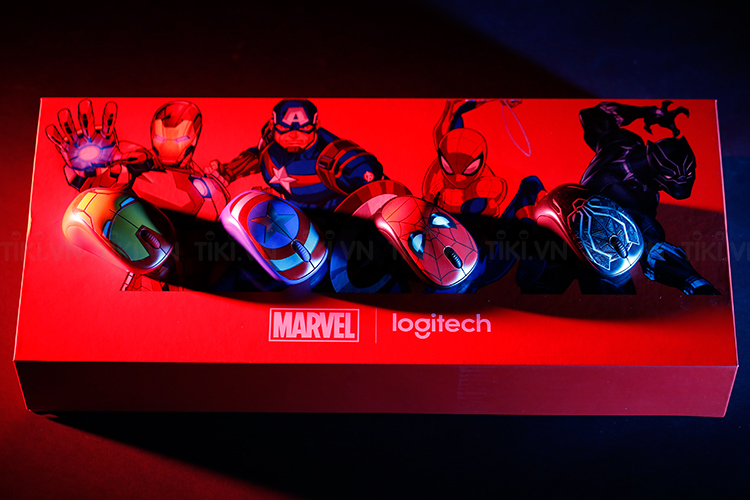 Bộ 4 Chuột Logitech M238 Marvel Collection - Hàng Chính Hãng