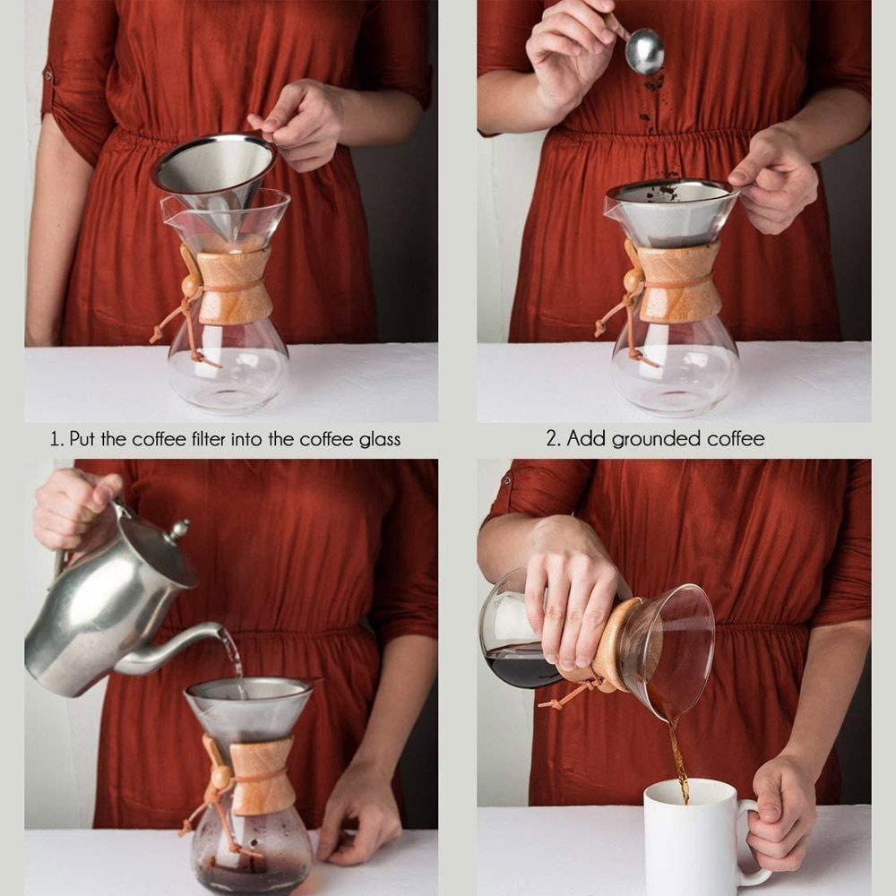 Coffee Kettle Coffee Maker Professional 400ml High-Borosilicate Glass with Filter Manual Drip Coffee Kettle Coffee Maker Professional 400ml High-Borosilicate Glass with Filter Manual Drip